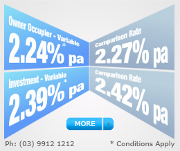 2.24% variable rate special for owner occupiers and 2.39% for Investment
